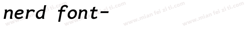 nerd font字体转换